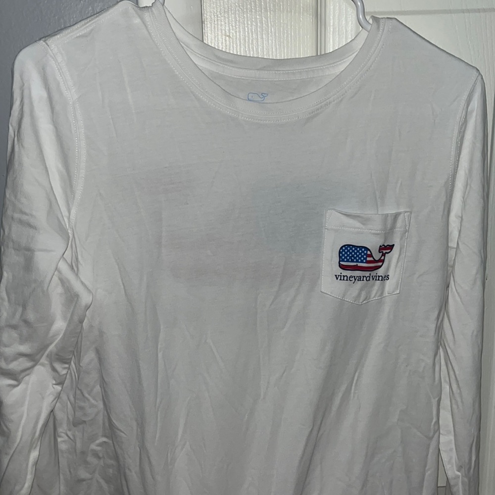 Red white and blue Vineyard Vines long sleeve